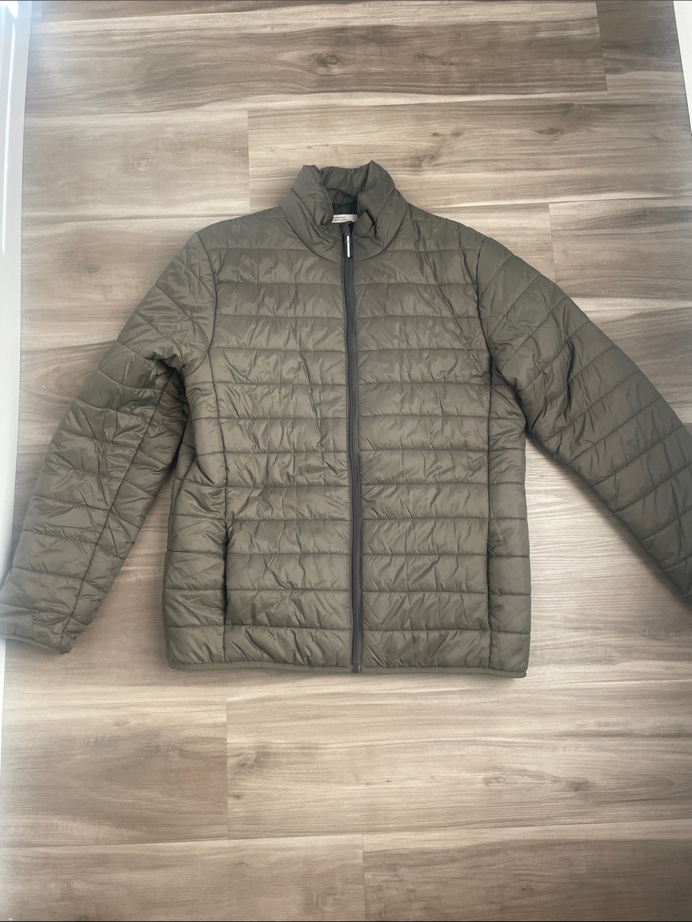 Goodfellow & Co Olive Quilted Packable Puffer Jacket